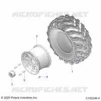 WHEELS, REAR TIRE