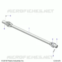 DRIVE TRAIN, PROP SHAFT, FRONT