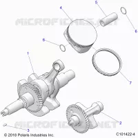 ENGINE, CRANKSHAFT, PISTON AND BALANCE SHAFT