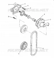 WATER PUMP XLT/0930767,XLT SP/0930667    XLT SKS/ 0930567 (4923012301034A)