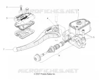 FRONT BRAKE BRAKE LEVER AND LH MASTER CYLINDER