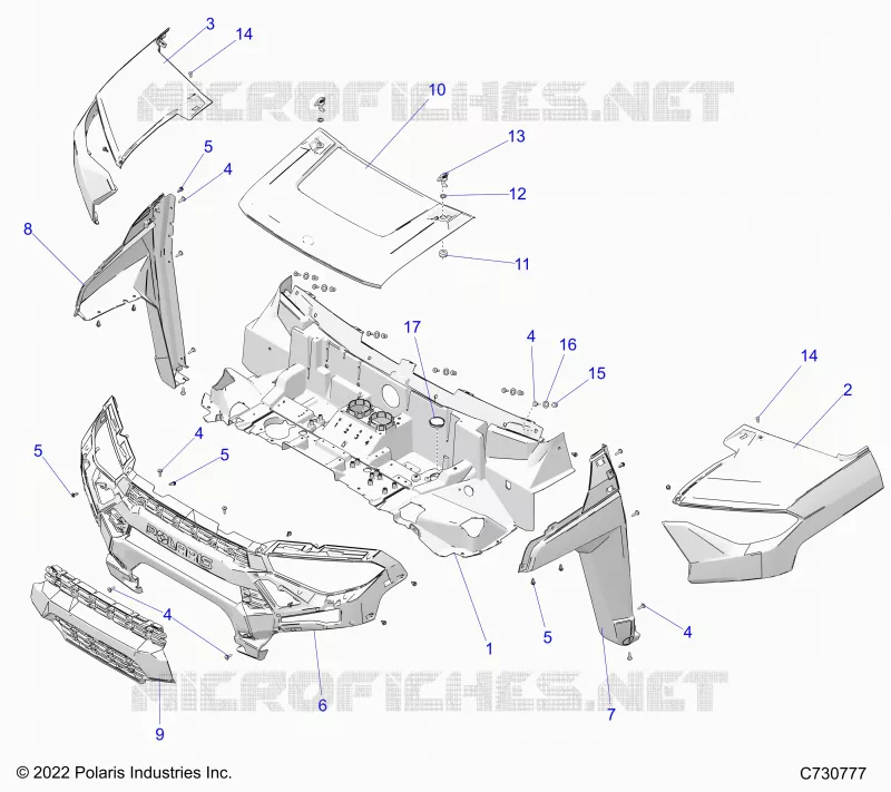 HOOD AND FRONT FACIA
