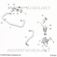 ENGINE, WATERPUMP AND BYPASS