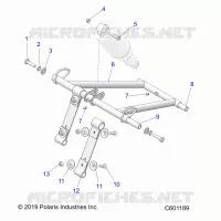 SUSPENSION, FRONT TORQUE ARM