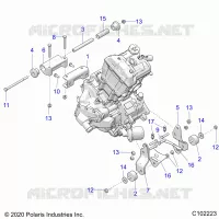 ENGINE, MOUNTING & LONG BLOCK