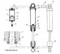 REAR SHOCK TRACK (M-10)(7043190)