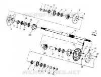 MIDDLE DRIVE ASSEMBLY ASSEMBLY 6X6 400L