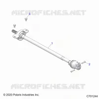 DRIVE TRAIN, FRONT PROP SHAFT