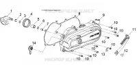 ENGINE, CLUTCH COVER AND KICK START