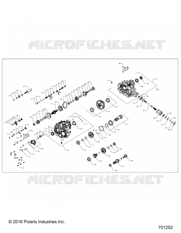 DRIVE TRAIN, MAIN GEARCASE INTERNAL