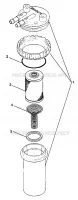 FUEL / WATER SEPARATOR SL 900 B974091 AND SL 1050 B974090 (4940974097C012)