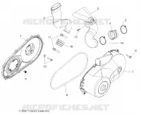 DRIVE TRAIN, CLUTCH COVER AND DUCTING