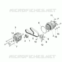 ENGINE, ALTERNATOR AND COMPRESSOR