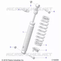 SUSPENSION, FRONT SHOCK