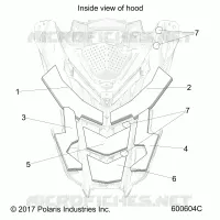 BODY, HOOD FOAM/FIBER