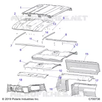 PREM PREP ROOF, REAR CLOSE OFF, COVER, AND DASH