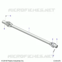 DRIVE TRAIN, PROP SHAFT, FRONT