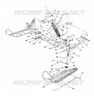 FRONT SUSPENSION AND SKI WIDETRAK / 0932064 (4922982298011A)
