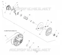 DRIVE TRAIN, SECONDARY CLUTCH