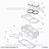 CYLINDER AND PISTON