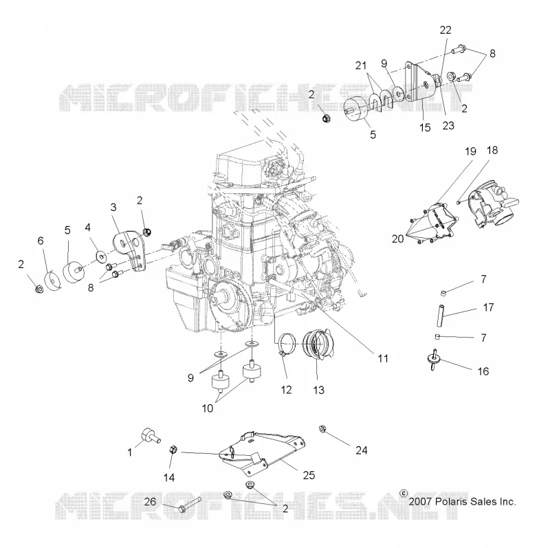 ENGINE, MOUNTING