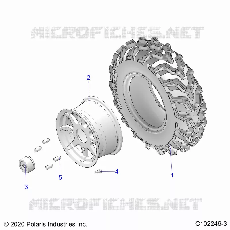 WHEELS, FRONT TIRE