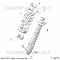 REAR SUSPENSION SHOCK MOUNTING