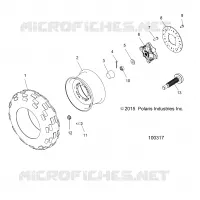 WHEELS, FRONT TIRE AND BRAKE DISC