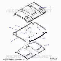 ROOF, LINER AND SEALS