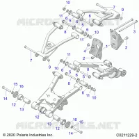 REAR SUSPENSION CONTROL ARM, MOUNTING