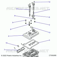 ENGINE, THROTTLE BODY AND VALVE COVER