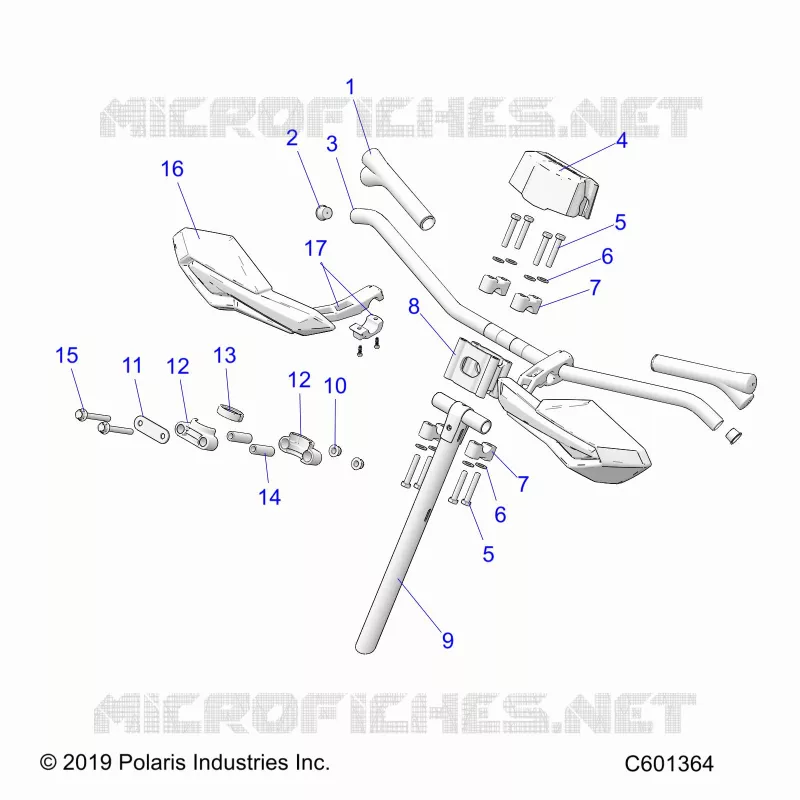 UPPER STEERING & HANDLEBAR ASM.