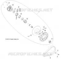 DRIVE TRAIN, SECONDARY CLUTCH