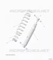 SUSPENSION, REAR SHOCK MOUNTING