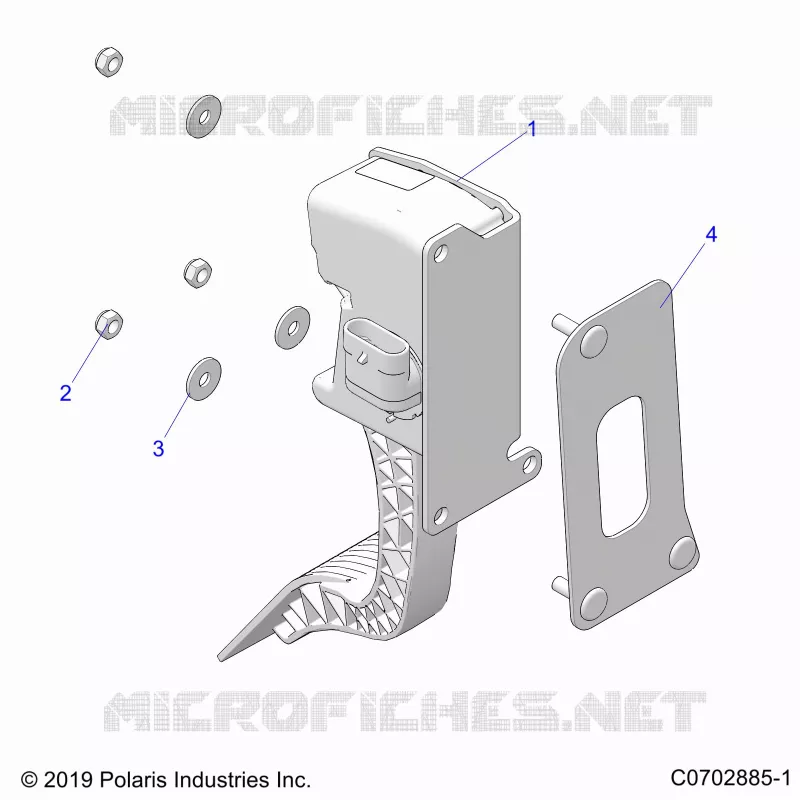 ENGINE, THROTTLE PEDAL