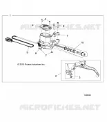 FRONT BRAKE BRAKE LEVER AND MASTER CYLINDER