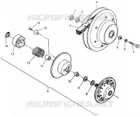 DRIVEN CLUTCH  MAGNUM 4X4 W968144 AND  SWEDISH MAGNUM 4X4 S968144 (4936053605C004)