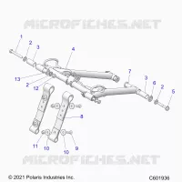 SUSPENSION, FRONT TORQUE ARM