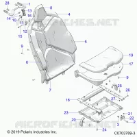 SEAT ASM. REAR, PREMIUM/DELUXE