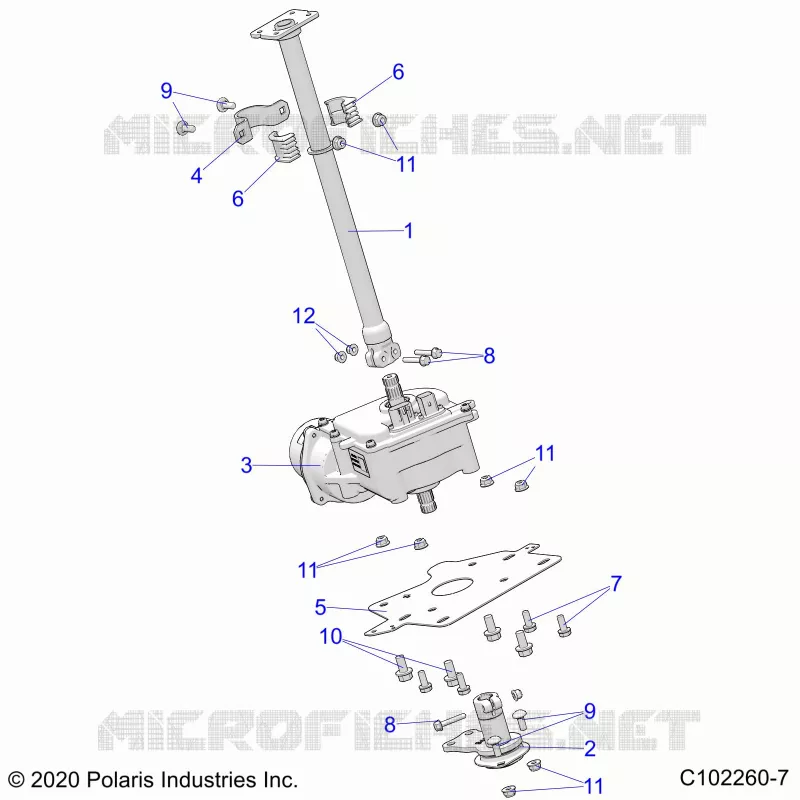 STEERING POST  AND EPS