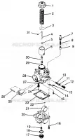 CARBURETOR (SPORT) SPORT 400L W97BA38C (4940124012D004)