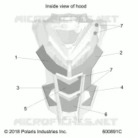 HOOD FOAM/FIBER