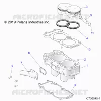 CYLINDER AND PISTON
