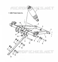FRONT TORQUE ARM AND SHOCK