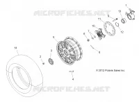 WHEELS, FRONT AND HUB