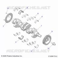 ENGINE, CRANKSHAFT AND BEARINGS