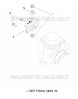 ENGINE, CARBURETOR BRACKET
