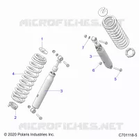 SUSPENSION, REAR SHOCK MOUNTING