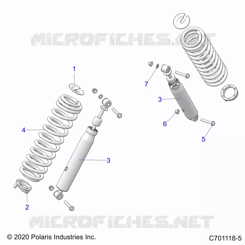 SUSPENSION, REAR SHOCK MOUNTING