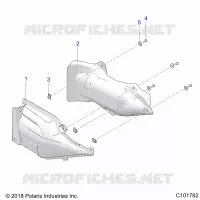 BODY, EXHAUST COVER SHIELD